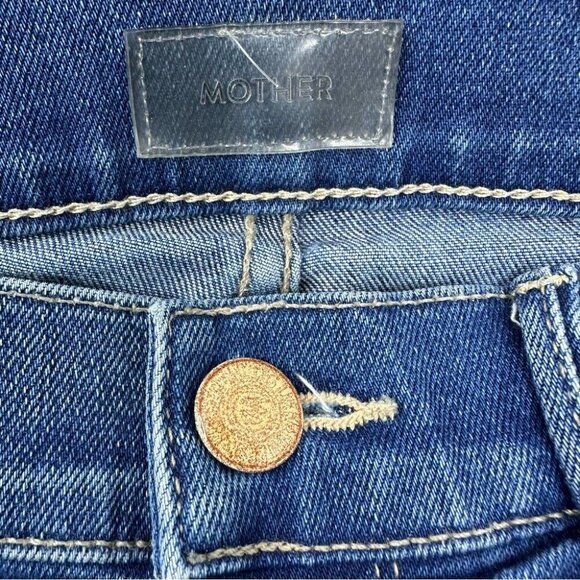 Mother Women's The Vamp Spiked Heels to Tractor Wheels Designer Jeans W25-28/L28 - Picture 5 of 11